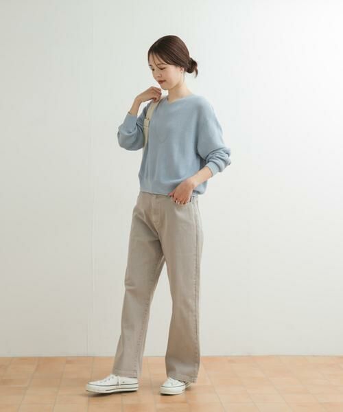 URBAN RESEARCH DOORS / アーバンリサーチ ドアーズ ニット・セーター | コットン畦Vネックニット | 詳細9