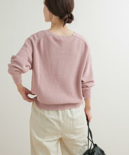 URBAN RESEARCH DOORS / アーバンリサーチ ドアーズ ニット・セーター | コットン畦Vネックニット | 詳細19