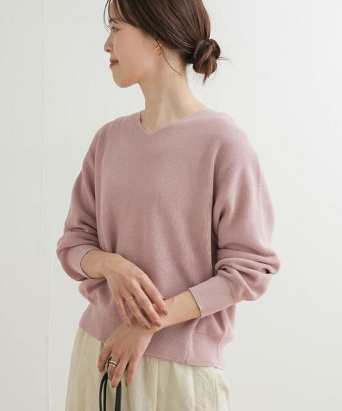 URBAN RESEARCH DOORS / アーバンリサーチ ドアーズ ニット・セーター | コットン畦Vネックニット | 詳細21