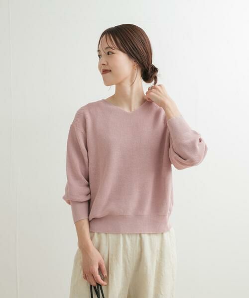 URBAN RESEARCH DOORS / アーバンリサーチ ドアーズ ニット・セーター | コットン畦Vネックニット | 詳細24