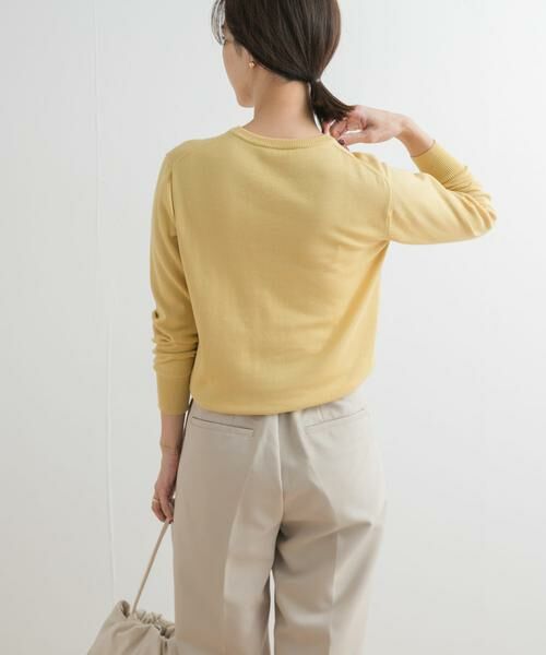 URBAN RESEARCH DOORS / アーバンリサーチ ドアーズ ニット・セーター | オーガニックコットンクルーネックプルオーバー | 詳細3