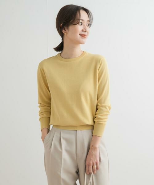 URBAN RESEARCH DOORS / アーバンリサーチ ドアーズ ニット・セーター | オーガニックコットンクルーネックプルオーバー | 詳細4