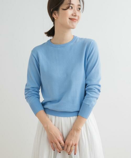 URBAN RESEARCH DOORS / アーバンリサーチ ドアーズ ニット・セーター | オーガニックコットンクルーネックプルオーバー | 詳細12