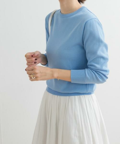 URBAN RESEARCH DOORS / アーバンリサーチ ドアーズ ニット・セーター | オーガニックコットンクルーネックプルオーバー | 詳細15