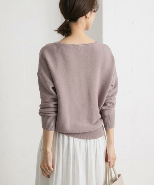 URBAN RESEARCH DOORS / アーバンリサーチ ドアーズ ニット・セーター | コットンボートネックガーターKNIT | 詳細5