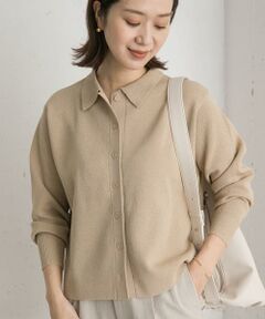 URBAN RESEARCH DOORS / アーバンリサーチ ドアーズ カーディガン・ボレロ | 衿付ニットカーディガン