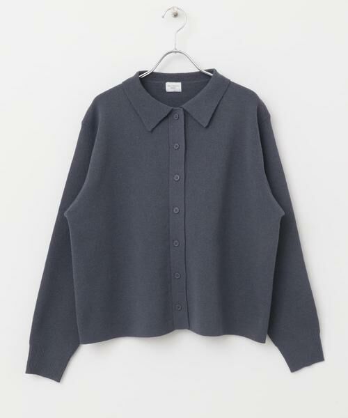 URBAN RESEARCH DOORS / アーバンリサーチ ドアーズ カーディガン・ボレロ | 衿付ニットカーディガン | 詳細12