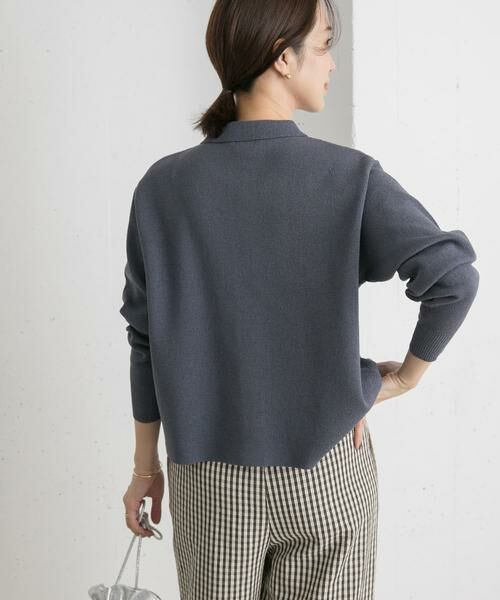 URBAN RESEARCH DOORS / アーバンリサーチ ドアーズ カーディガン・ボレロ | 衿付ニットカーディガン | 詳細2