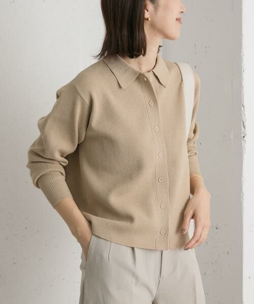 URBAN RESEARCH DOORS / アーバンリサーチ ドアーズ カーディガン・ボレロ | 衿付ニットカーディガン | 詳細26