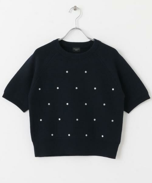 URBAN RESEARCH DOORS / アーバンリサーチ ドアーズ ニット・セーター | ラメドット刺繍ニット | 詳細7
