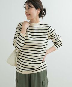 URBAN RESEARCH DOORS / アーバンリサーチ ドアーズ ニット・セーター | 総針ハイネックボーダーニット