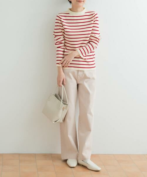 URBAN RESEARCH DOORS / アーバンリサーチ ドアーズ ニット・セーター | 総針ハイネックボーダーニット | 詳細10