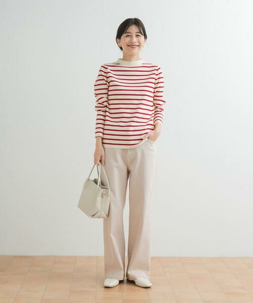 URBAN RESEARCH DOORS / アーバンリサーチ ドアーズ ニット・セーター | 総針ハイネックボーダーニット | 詳細11