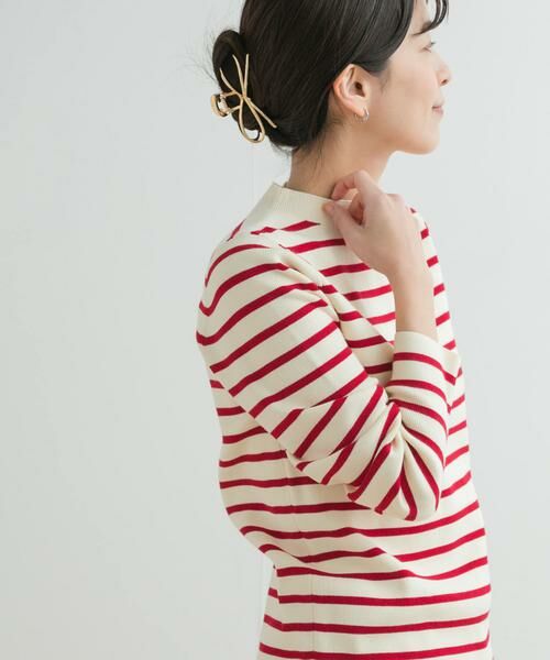 URBAN RESEARCH DOORS / アーバンリサーチ ドアーズ ニット・セーター | 総針ハイネックボーダーニット | 詳細9