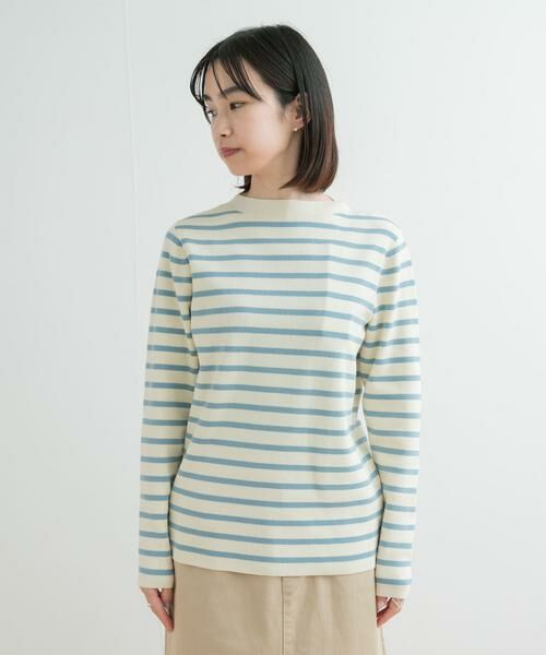 URBAN RESEARCH DOORS / アーバンリサーチ ドアーズ ニット・セーター | 総針ハイネックボーダーニット | 詳細17