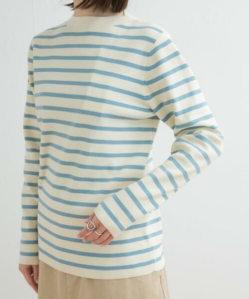 URBAN RESEARCH DOORS / アーバンリサーチ ドアーズ ニット・セーター | 総針ハイネックボーダーニット | 詳細20
