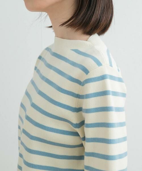 URBAN RESEARCH DOORS / アーバンリサーチ ドアーズ ニット・セーター | 総針ハイネックボーダーニット | 詳細21