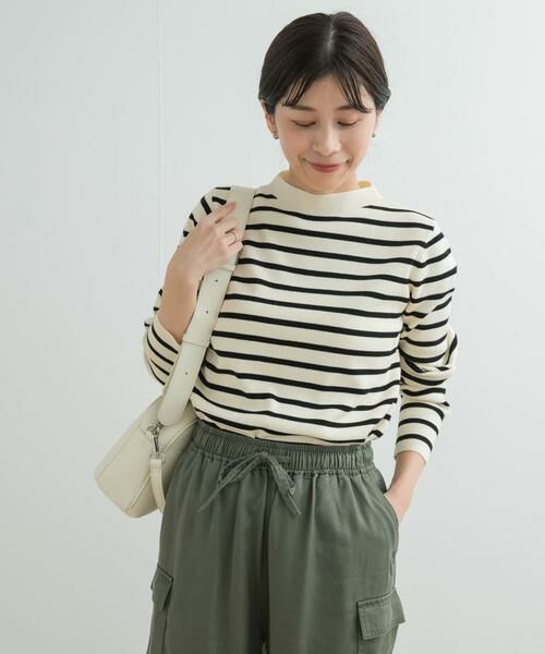 URBAN RESEARCH DOORS / アーバンリサーチ ドアーズ ニット・セーター | 総針ハイネックボーダーニット | 詳細24