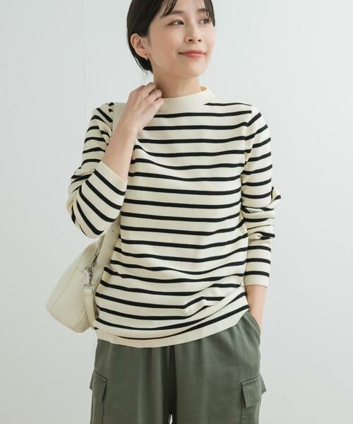 URBAN RESEARCH DOORS / アーバンリサーチ ドアーズ ニット・セーター | 総針ハイネックボーダーニット | 詳細28