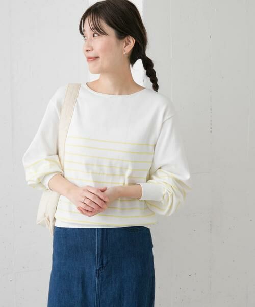 URBAN RESEARCH DOORS / アーバンリサーチ ドアーズ ニット・セーター | ウォッシャブルUVボーダーニット | 詳細4