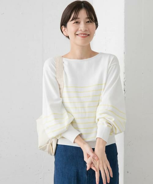 URBAN RESEARCH DOORS / アーバンリサーチ ドアーズ ニット・セーター | ウォッシャブルUVボーダーニット | 詳細5