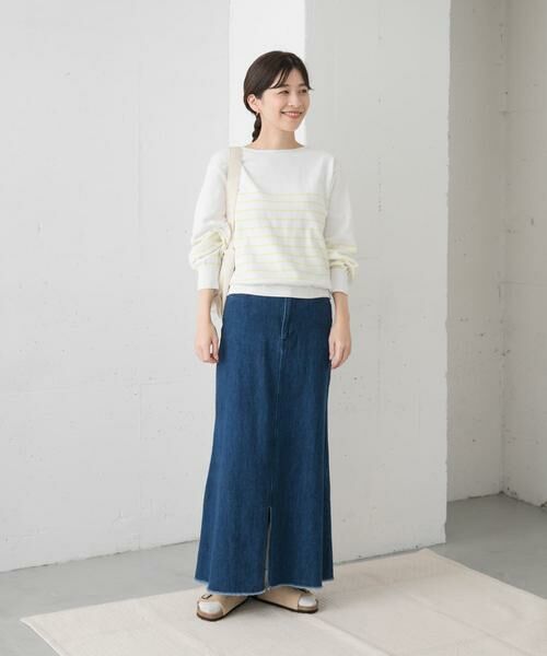 URBAN RESEARCH DOORS / アーバンリサーチ ドアーズ ニット・セーター | ウォッシャブルUVボーダーニット | 詳細7