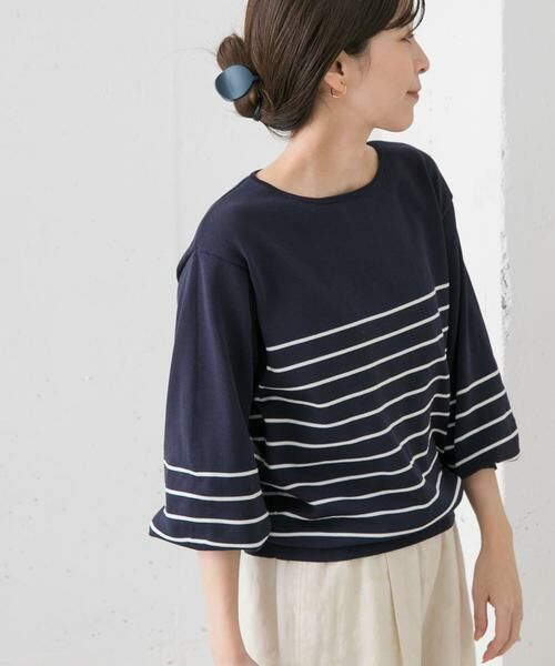 URBAN RESEARCH DOORS / アーバンリサーチ ドアーズ ニット・セーター | ウォッシャブルUVボーダーニット | 詳細12