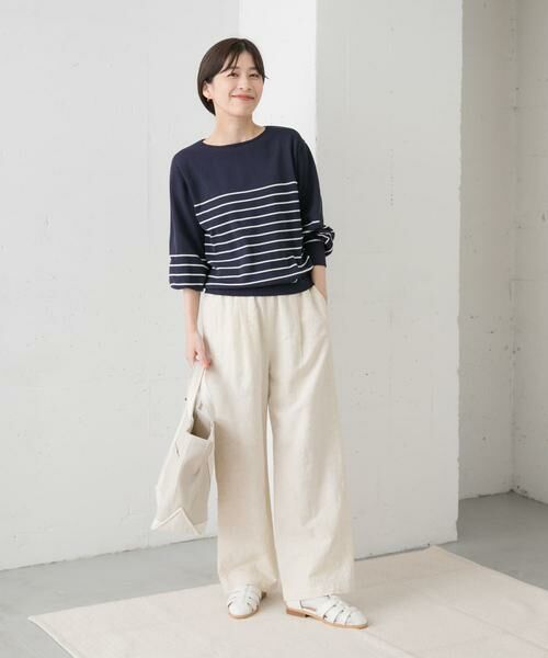 URBAN RESEARCH DOORS / アーバンリサーチ ドアーズ ニット・セーター | ウォッシャブルUVボーダーニット | 詳細21