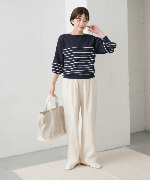 URBAN RESEARCH DOORS / アーバンリサーチ ドアーズ ニット・セーター | ウォッシャブルUVボーダーニット | 詳細22