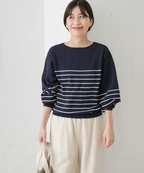 URBAN RESEARCH DOORS / アーバンリサーチ ドアーズ ニット・セーター | ウォッシャブルUVボーダーニット | 詳細18