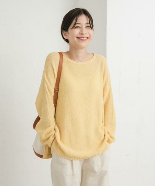 URBAN RESEARCH DOORS / アーバンリサーチ ドアーズ ニット・セーター | ペーパーヤーンニュアンスニット | 詳細1