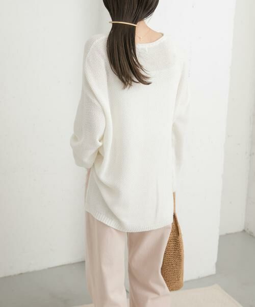 URBAN RESEARCH DOORS / アーバンリサーチ ドアーズ ニット・セーター | ペーパーヤーンニュアンスニット | 詳細21