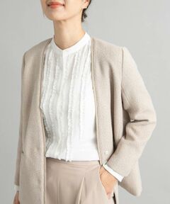 URBAN RESEARCH DOORS / アーバンリサーチ ドアーズ シャツ・ブラウス | フロントフリルスタンドカラーブラウス