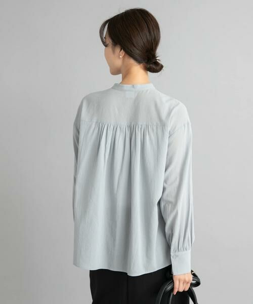 URBAN RESEARCH DOORS / アーバンリサーチ ドアーズ シャツ・ブラウス | フロントフリルスタンドカラーブラウス | 詳細11