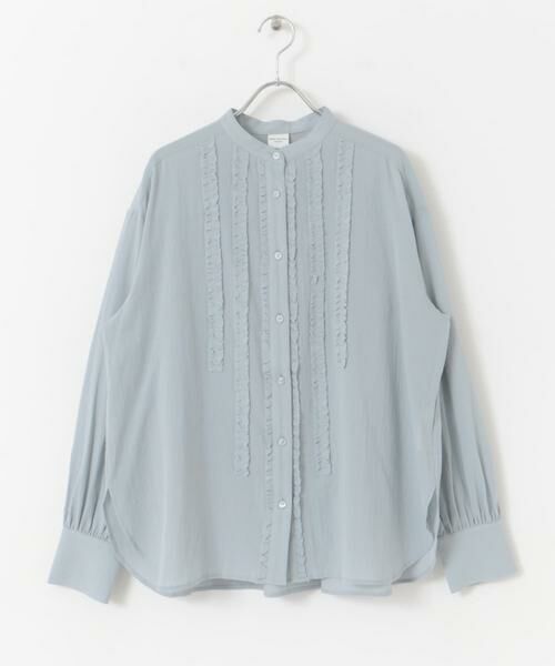 URBAN RESEARCH DOORS / アーバンリサーチ ドアーズ シャツ・ブラウス | フロントフリルスタンドカラーブラウス | 詳細14