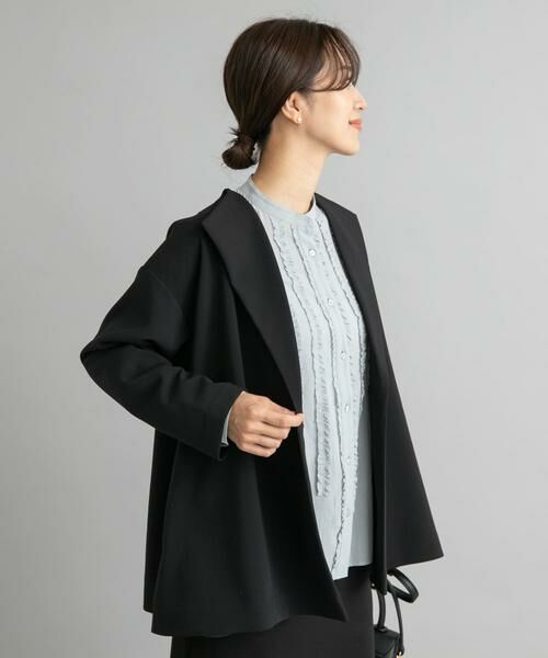 URBAN RESEARCH DOORS / アーバンリサーチ ドアーズ シャツ・ブラウス | フロントフリルスタンドカラーブラウス | 詳細6