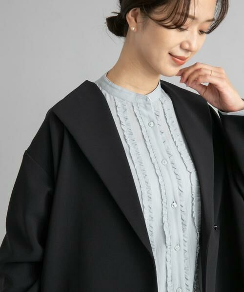 URBAN RESEARCH DOORS / アーバンリサーチ ドアーズ シャツ・ブラウス | フロントフリルスタンドカラーブラウス | 詳細7