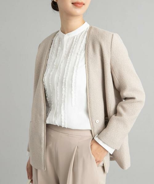 URBAN RESEARCH DOORS / アーバンリサーチ ドアーズ シャツ・ブラウス | フロントフリルスタンドカラーブラウス | 詳細20