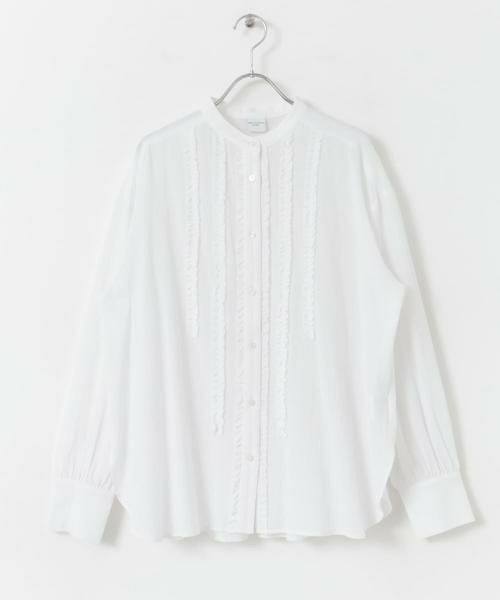 URBAN RESEARCH DOORS / アーバンリサーチ ドアーズ シャツ・ブラウス | フロントフリルスタンドカラーブラウス | 詳細30