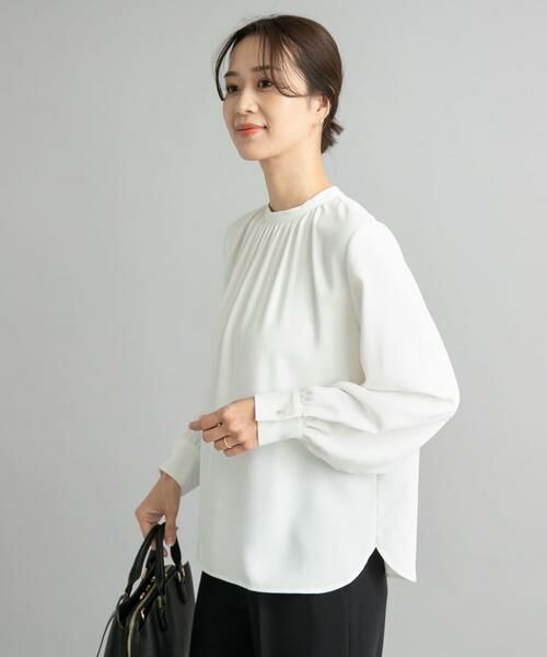 URBAN RESEARCH DOORS / アーバンリサーチ ドアーズ シャツ・ブラウス | フロントギャザーブラウス | 詳細1