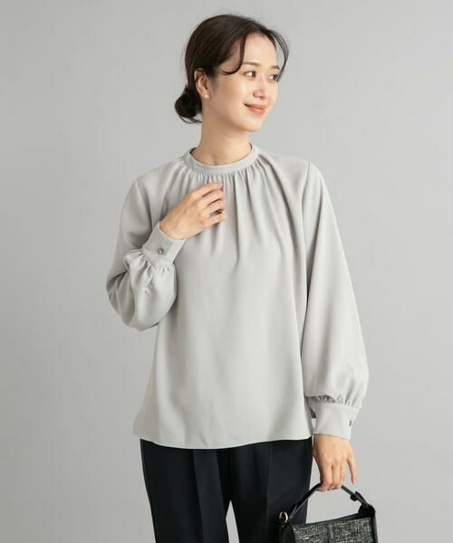 URBAN RESEARCH DOORS / アーバンリサーチ ドアーズ シャツ・ブラウス | フロントギャザーブラウス | 詳細10