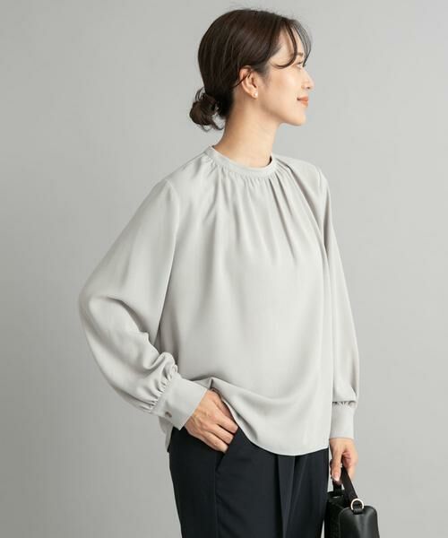 URBAN RESEARCH DOORS / アーバンリサーチ ドアーズ シャツ・ブラウス | フロントギャザーブラウス | 詳細14