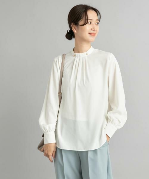 URBAN RESEARCH DOORS / アーバンリサーチ ドアーズ シャツ・ブラウス | ボタンポイントタックブラウス | 詳細20