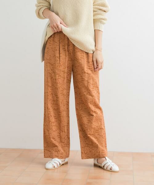 URBAN RESEARCH DOORS / アーバンリサーチ ドアーズ その他パンツ | ジャガードイージーパンツ(キャメル)