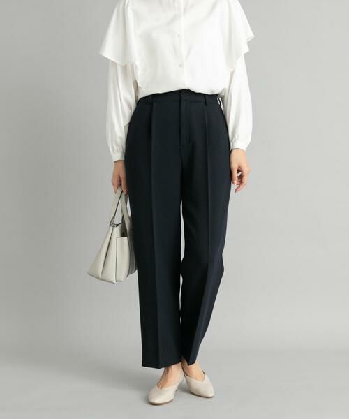 URBAN RESEARCH DOORS / アーバンリサーチ ドアーズ その他パンツ | ダブルクロストラウザーパンツ(ネイビー)