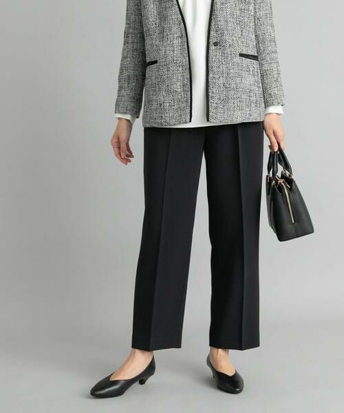 URBAN RESEARCH DOORS / アーバンリサーチ ドアーズ その他パンツ | ダブルクロストラウザーパンツ(ブラック)