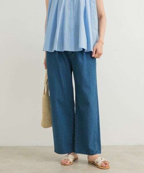 URBAN RESEARCH DOORS / アーバンリサーチ ドアーズ デニムパンツ | 2タックギャザーデニムパンツ | 詳細1