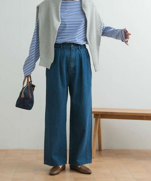 URBAN RESEARCH DOORS / アーバンリサーチ ドアーズ デニムパンツ | 2タックギャザーデニムパンツ | 詳細7