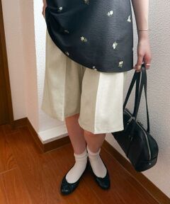 URBAN RESEARCH DOORS / アーバンリサーチ ドアーズ ショート・ハーフ・半端丈パンツ | 『セットアップ対応』 ワンタックハーフパンツ