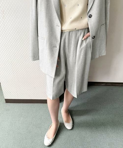 URBAN RESEARCH DOORS / アーバンリサーチ ドアーズ ショート・ハーフ・半端丈パンツ | 『セットアップ対応』 ワンタックハーフパンツ | 詳細2